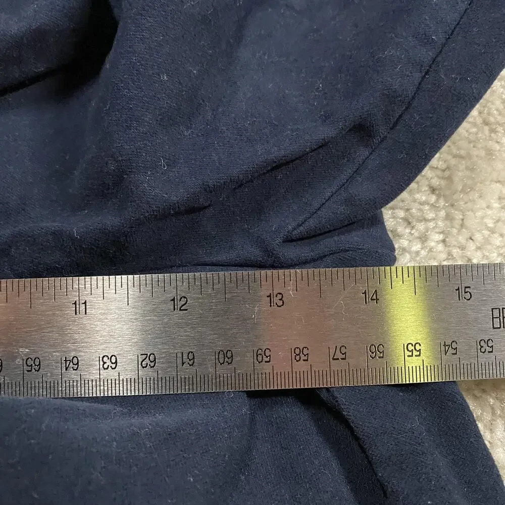Banana Republic Pants Mens 36x34 Navy Blue Pleated Chino Stretch Casual Business